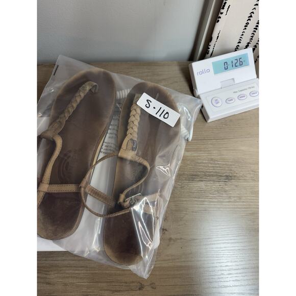 Rainbow Womens T-Street Braided Leather Sandals L 7.5 - 8.5 Brown Beachy Boho - Picture 12 of 12